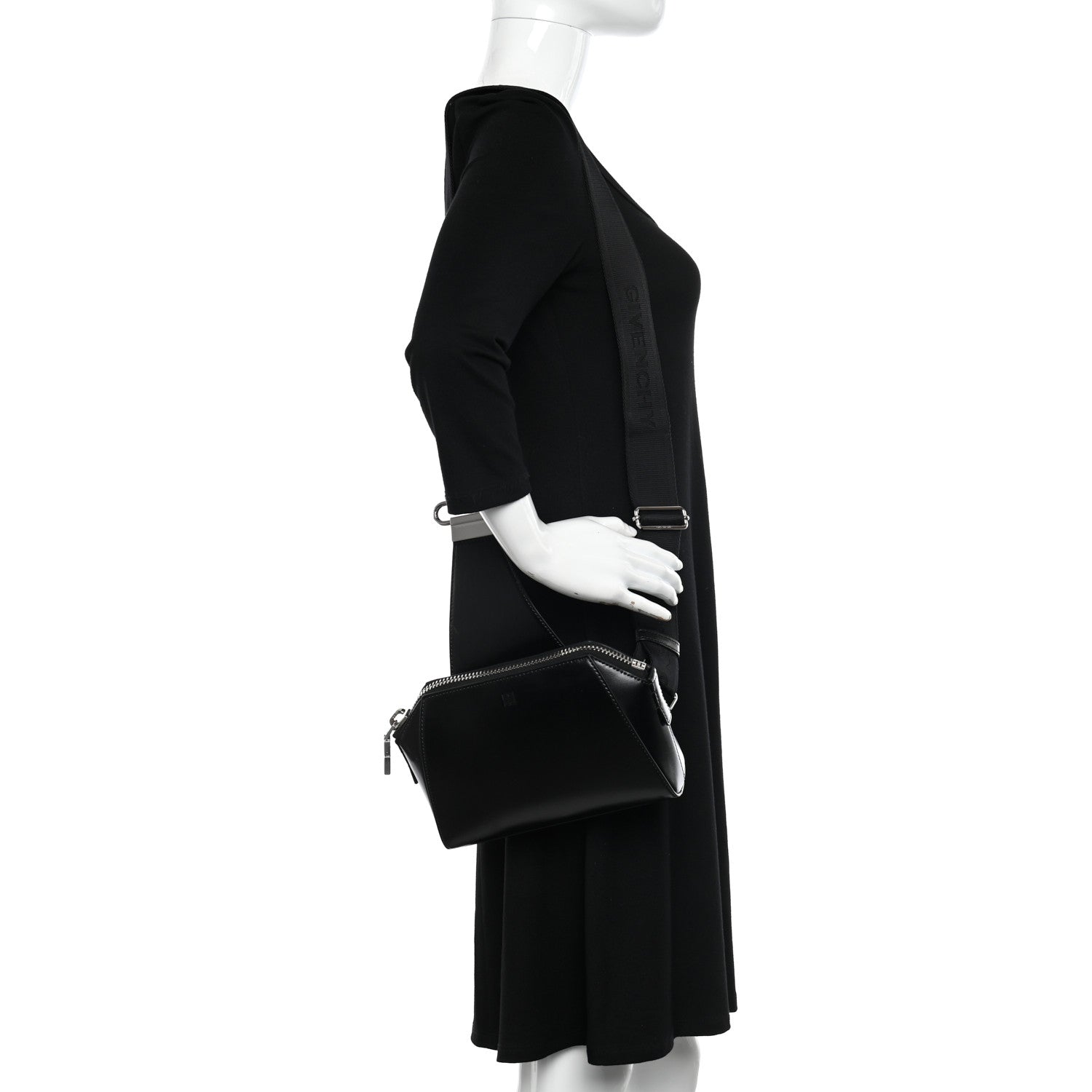 Givenchy Box Calfskin Antigona U Crossbody Bag Black 2 of 9