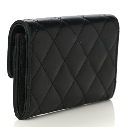 Chanel Lambskin Quilted Flap Card Holder Black 3 of 20