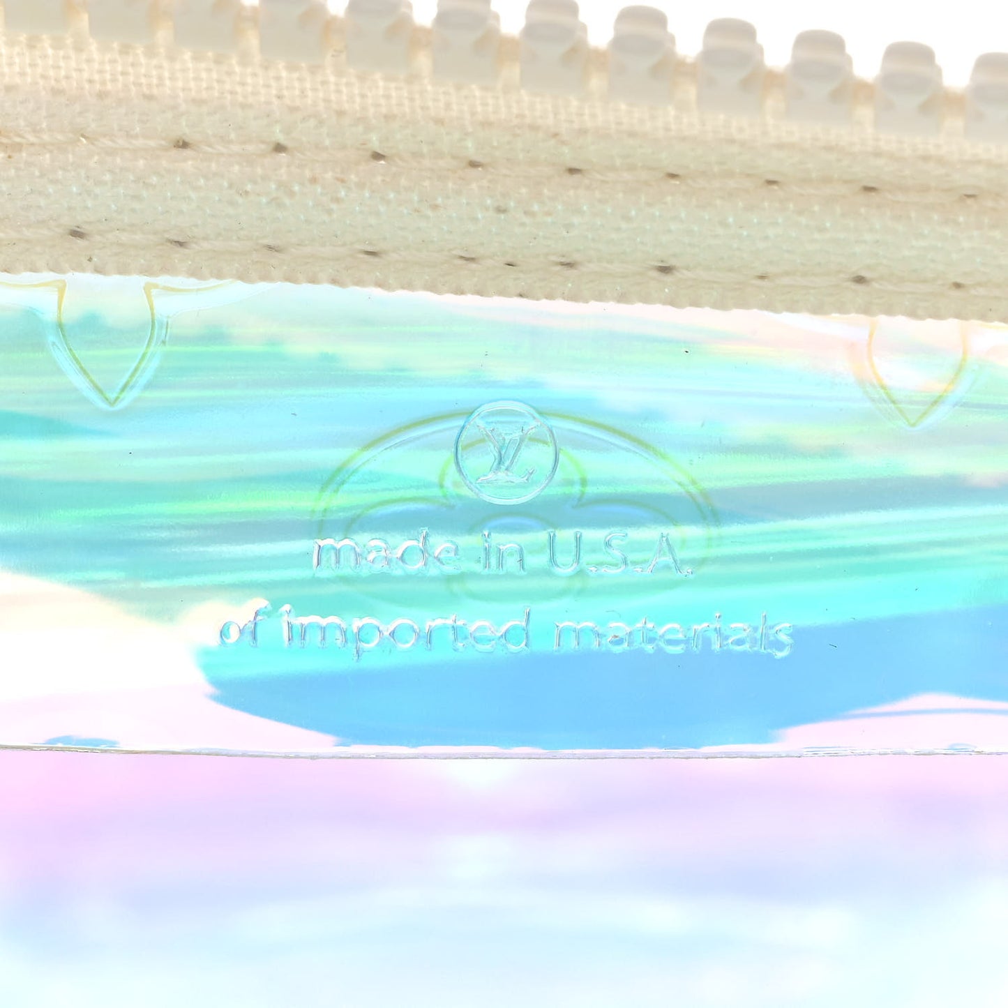 PVC Monogram Keepall Bandouliere 50 Iridescent Prism