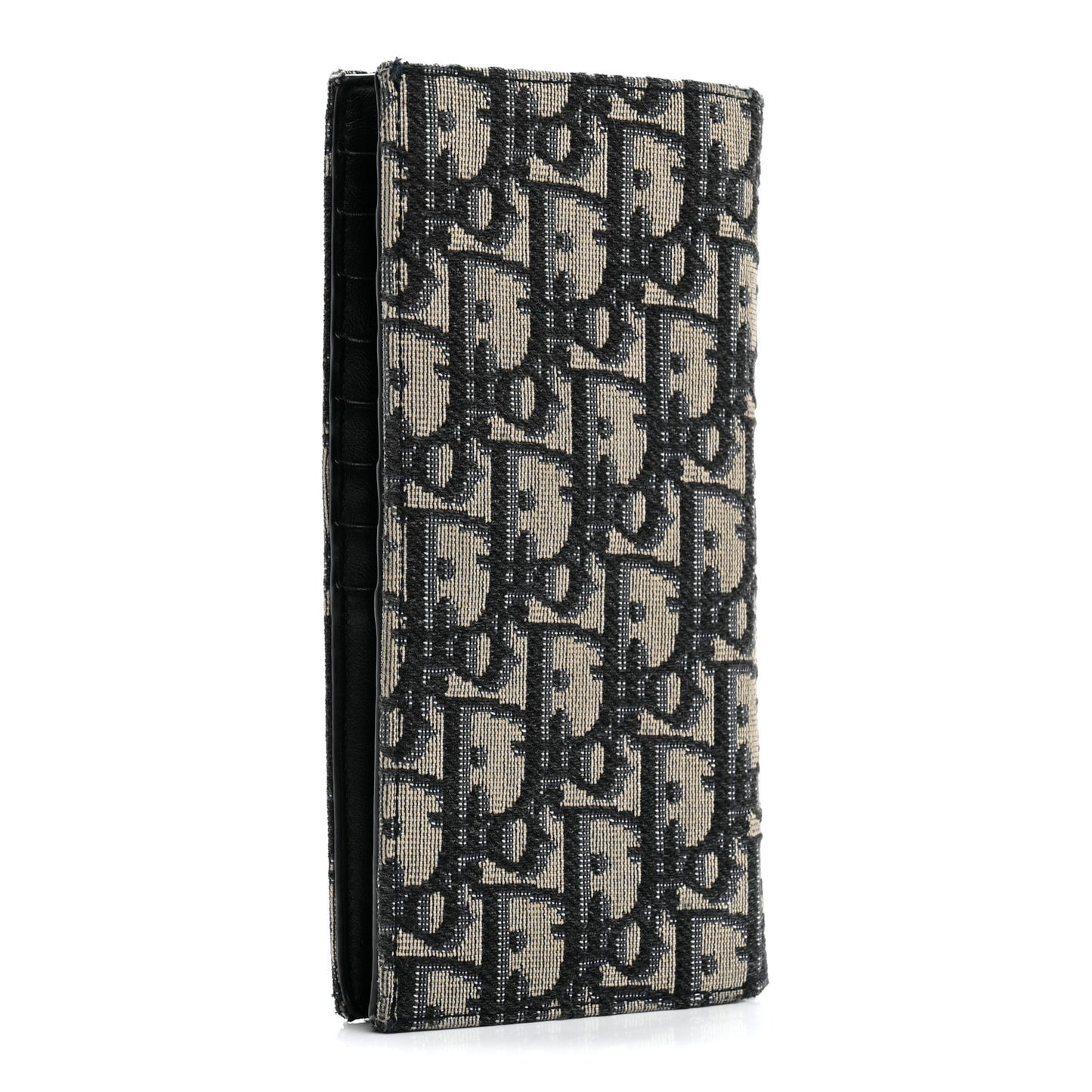 Oblique Long Vertical Wallet Blue Multicolor