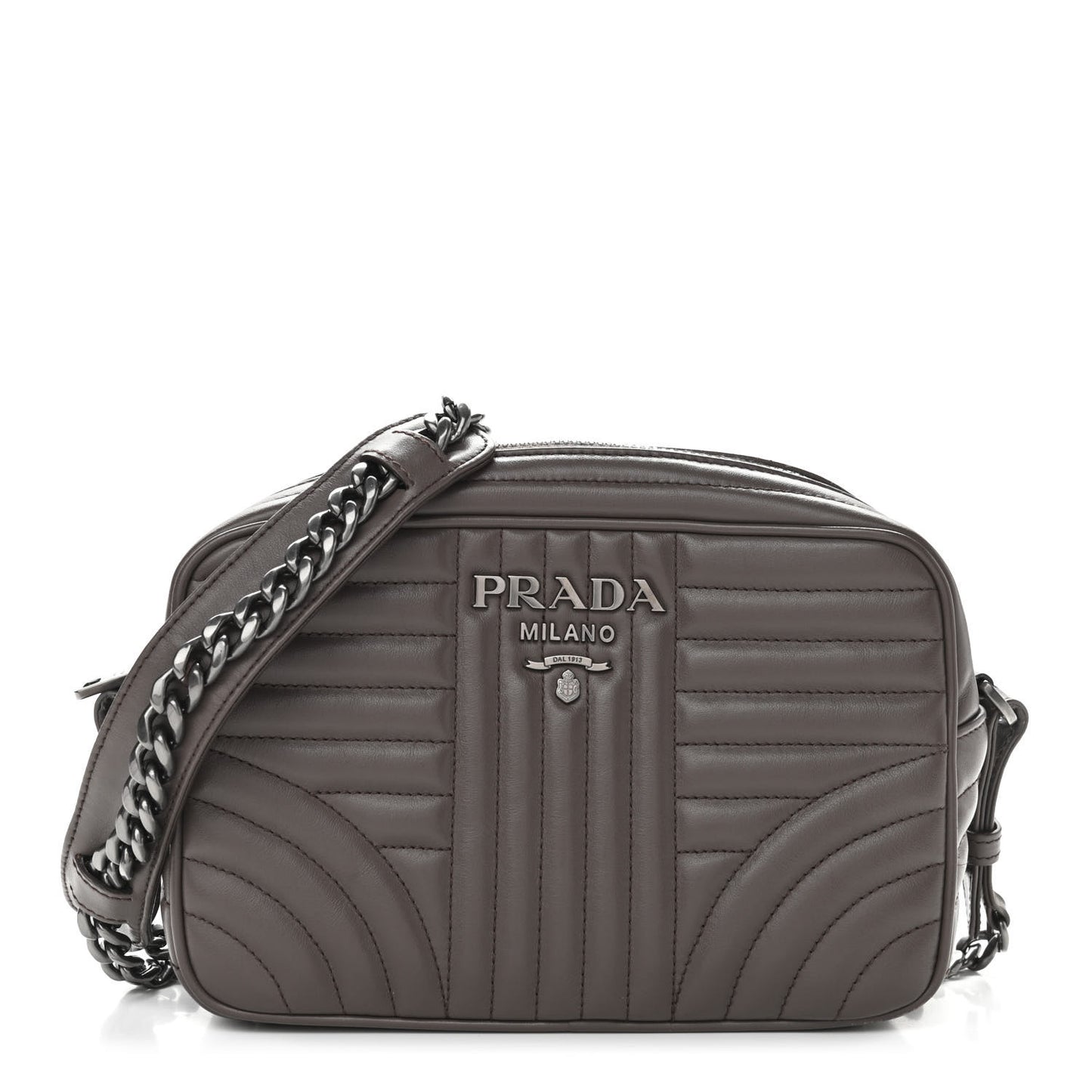 Soft Calfskin Diagramme Camera Bag Bambu