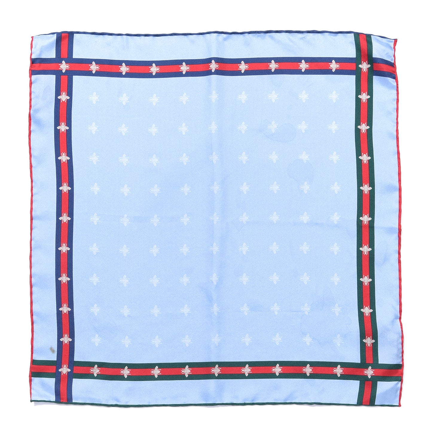 Silk Web Bee Scarf Blue