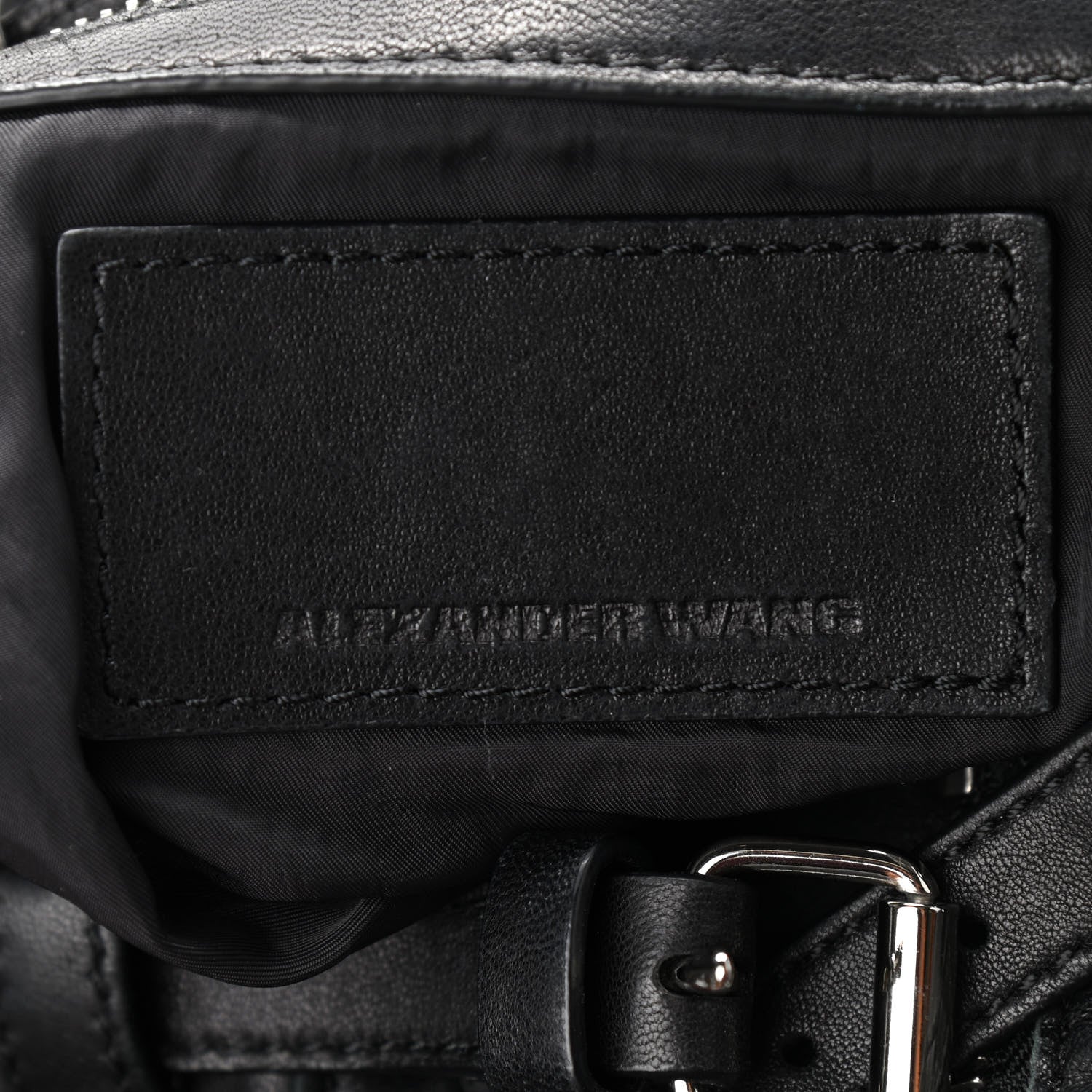 Alexander Wang Lambskin Mini Marti Backpack Washed Black Rhodium Hardware 5 of 15
