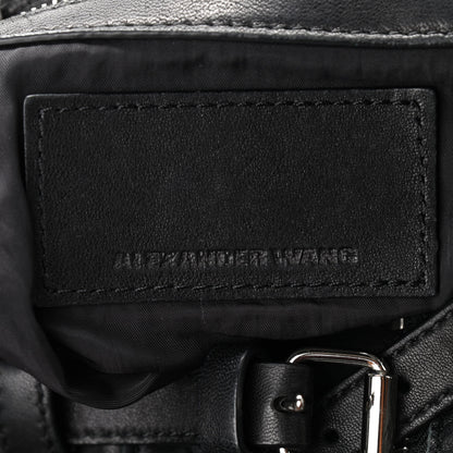 Alexander Wang Lambskin Mini Marti Backpack Washed Black Rhodium Hardware 5 of 15