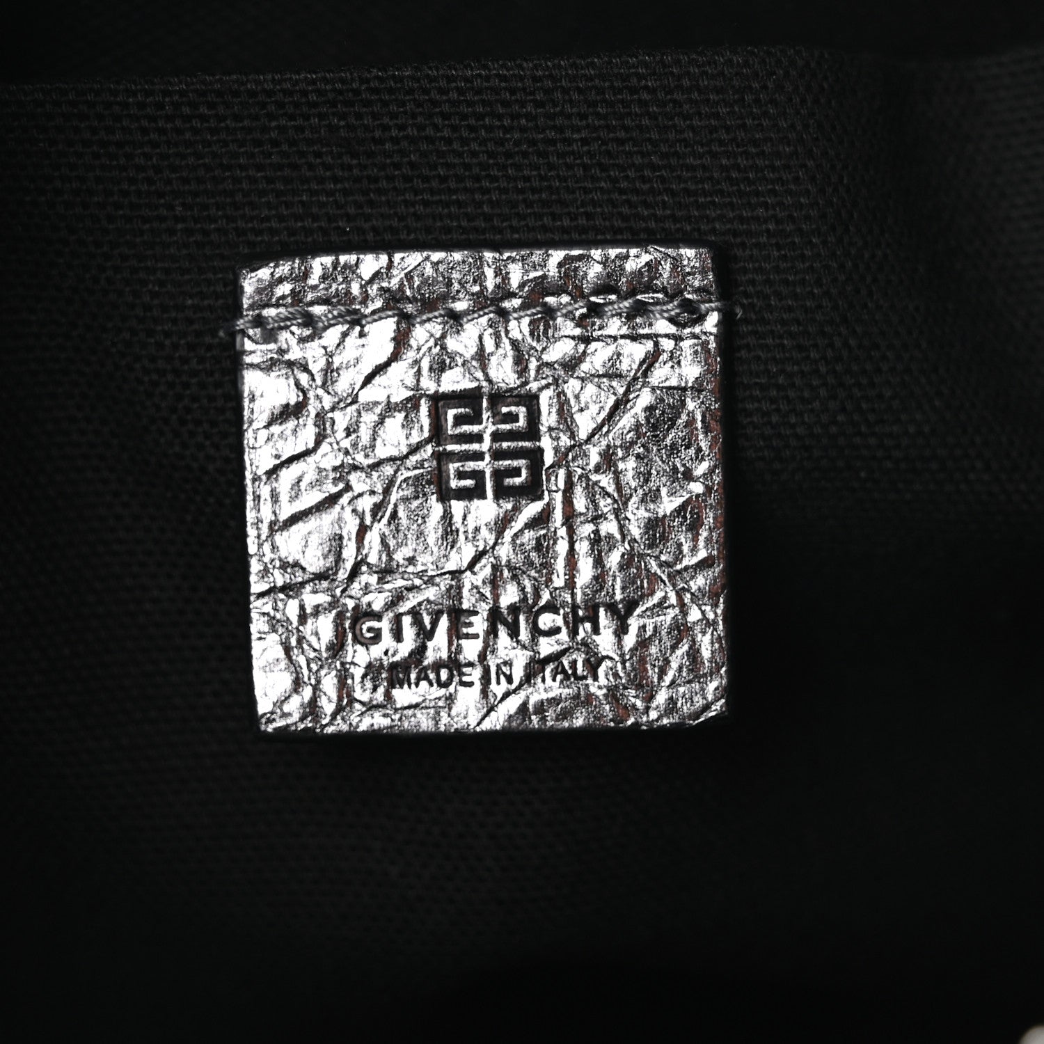 Givenchy Metallic Calfskin Small Voyou Bag Silver 6 of 10