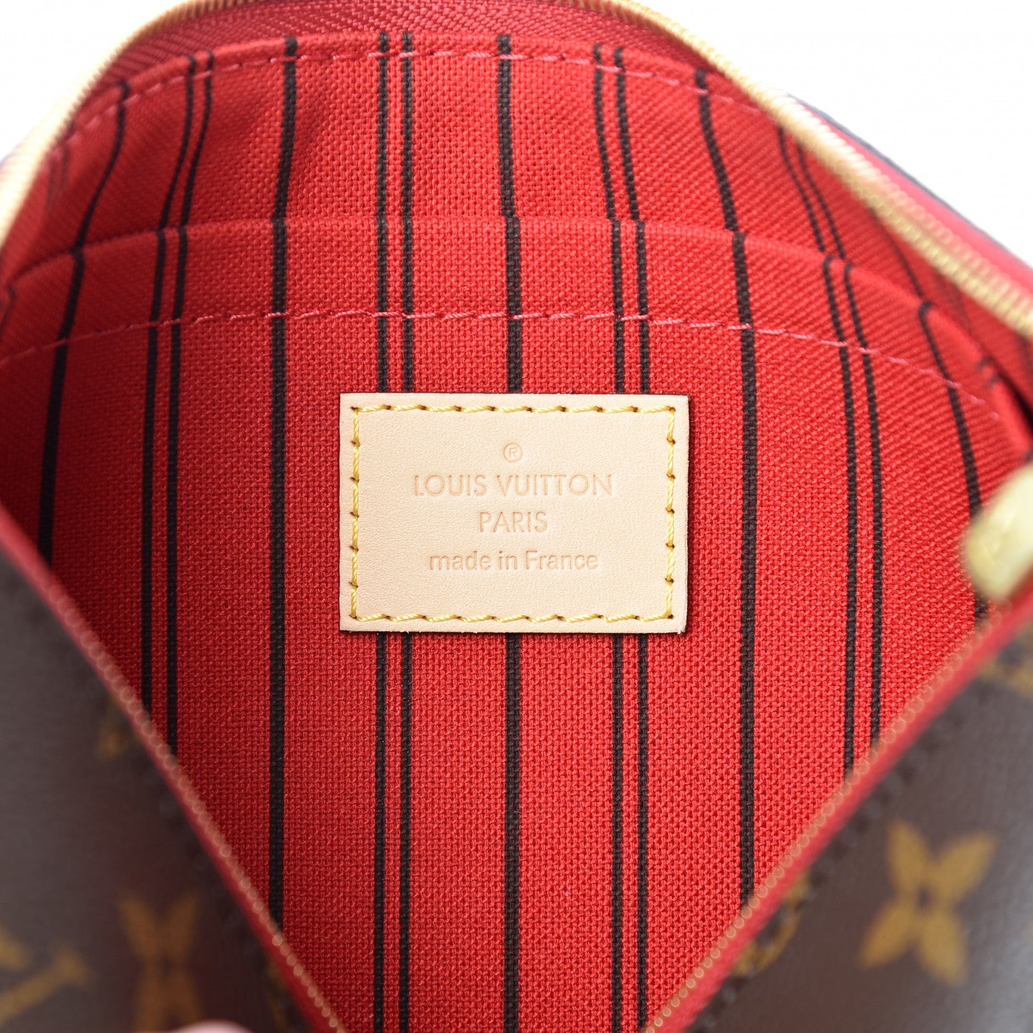 Louis Vuitton Monogram Neverfull MM GM Pochette Cherry 6 of 7