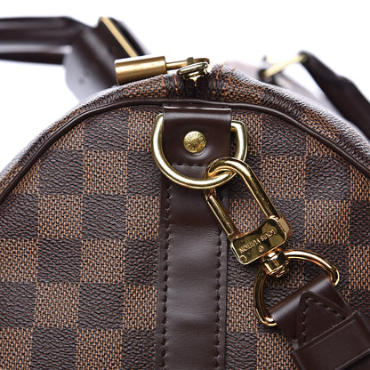 Louis Vuitton Damier Ebene Keepall Bandouliere 55 14 of 16