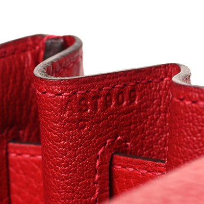 Hermes Taurillon Clemence Kelly Retourne 28 Rouge Casaque 7 of 10
