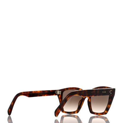 Celine Acetate Polarized Square Sunglasses CL40090I Havana 4 of 8