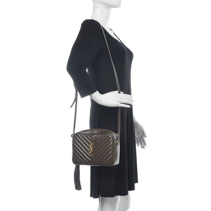 Saint Laurent Calfskin Matelasse Monogram Lou Camera Bag Faggio 2 of 14
