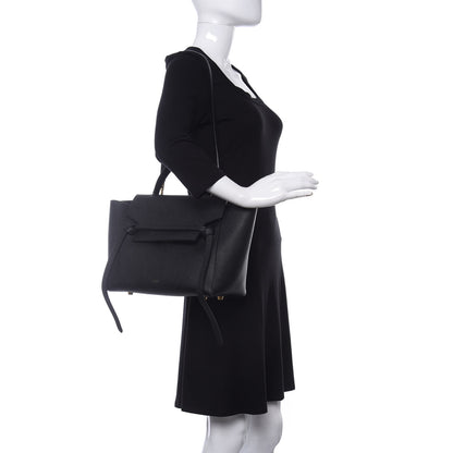 Celine Grained Calfskin Mini Belt Bag Black 2 of 11