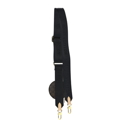 Louis Vuitton Monogram Multi Pochette Accessories Bandouliere Shoulder Strap Black 2 of 5