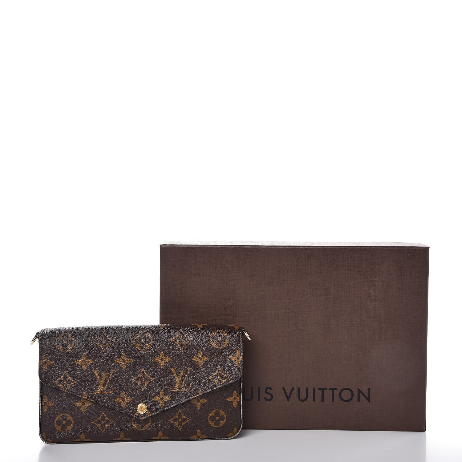 Louis Vuitton Monogram Pochette Felicie Chain Wallet Fuchsia 13 of 13