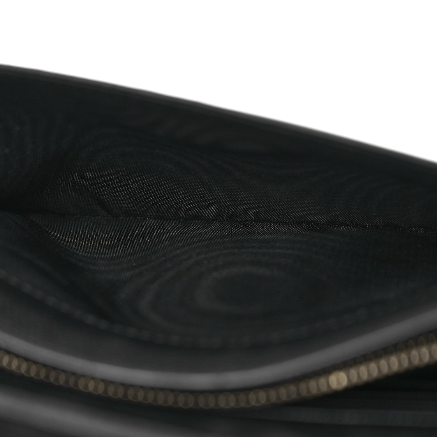 Christian Dior Grained Calfskin Saddle Chain Pouch Black 8 of 15