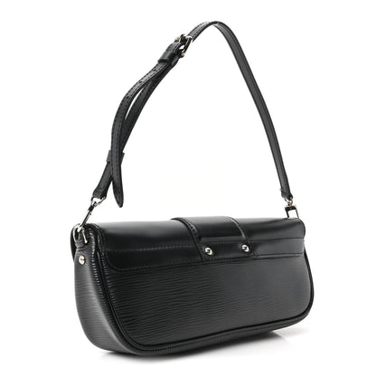Louis Vuitton Epi Montaigne Clutch Black 3 of 9
