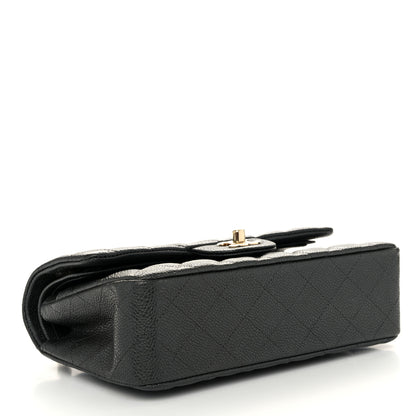 Chanel Caviar Quilted Small Double Flap Dark Grey 4 of 10