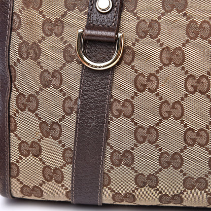 Gucci Monogram Small Abbey Boston Dark Brown 14 of 19