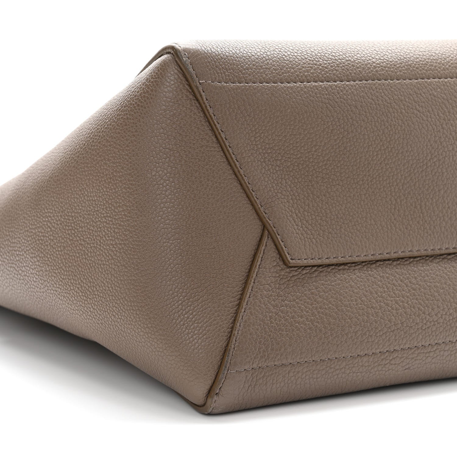 Celine Soft Grained Calfskin Sangle Bucket Bag Taupe 9 of 13