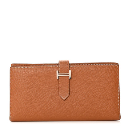 Hermes Epsom Bearn Gusset Wallet Gold 1 of 12