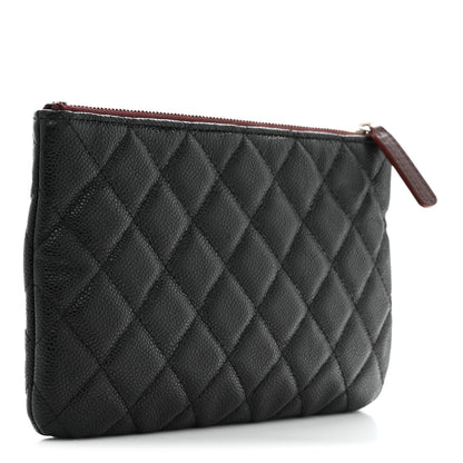 Chanel Caviar Quilted Cosmetic Case Black 3 of 7