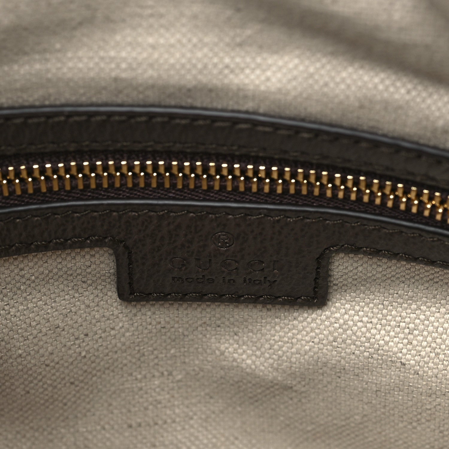 Gucci GG Supreme Monogram Textured Calfskin Web Super Mini Ophidia Shoulder Bag Beige Ebony New Acero 6 of 8