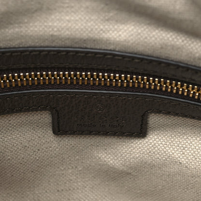 Gucci GG Supreme Monogram Textured Calfskin Web Super Mini Ophidia Shoulder Bag Beige Ebony New Acero 6 of 8