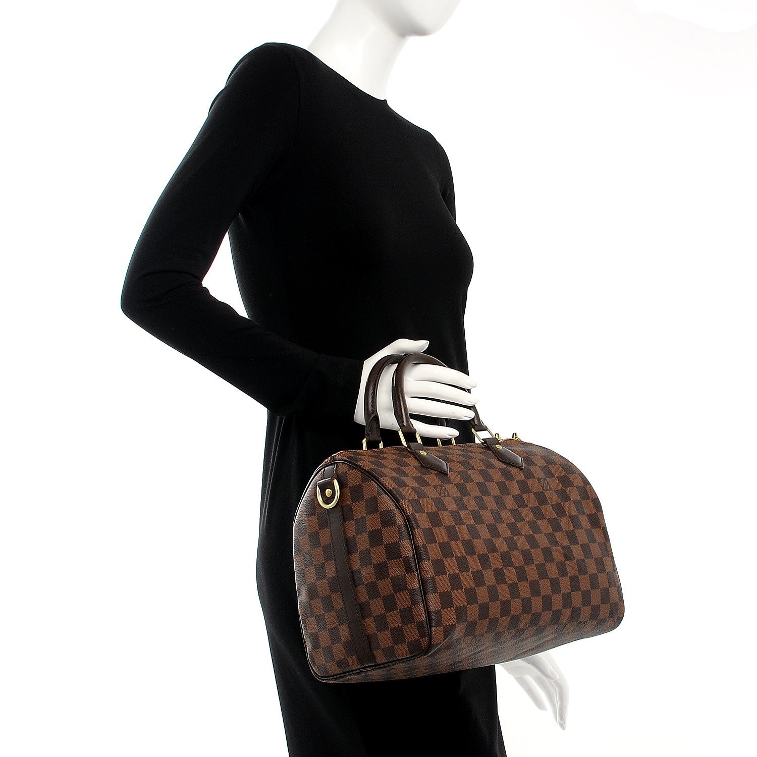 Louis Vuitton Damier Ebene Speedy Bandouliere 30 2 of 9