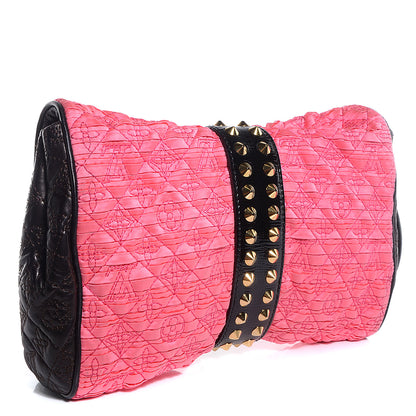 Louis Vuitton Satin Quilted Monogram Coquette Pochette Bunny Pink 3 of 7