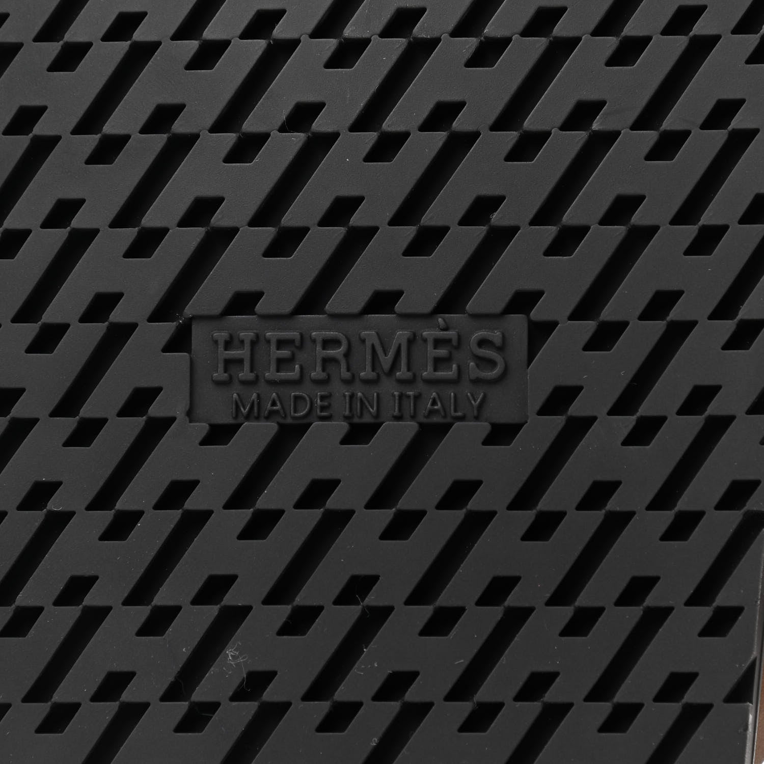Hermes Calfskin Mens Chypre Sandals 41 Naturel Safari Black 6 of 8