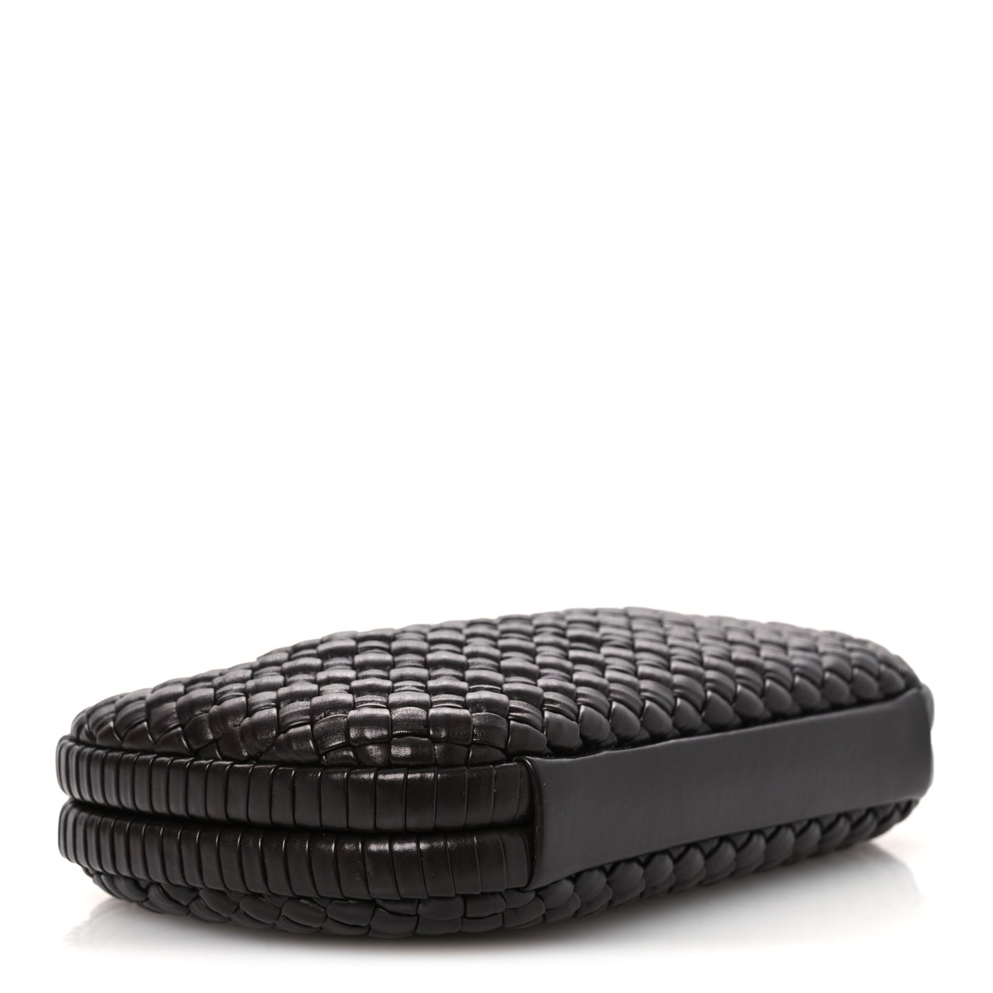 Nappa Intrecciato Sculptural Knot Clutch Brown