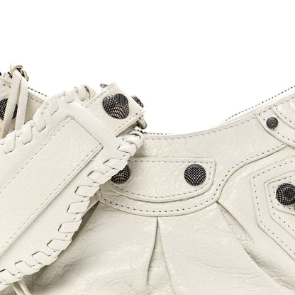 Balenciaga Agneau Arena Le Cagole Shoulder Bag XS Optic White 9 of 11