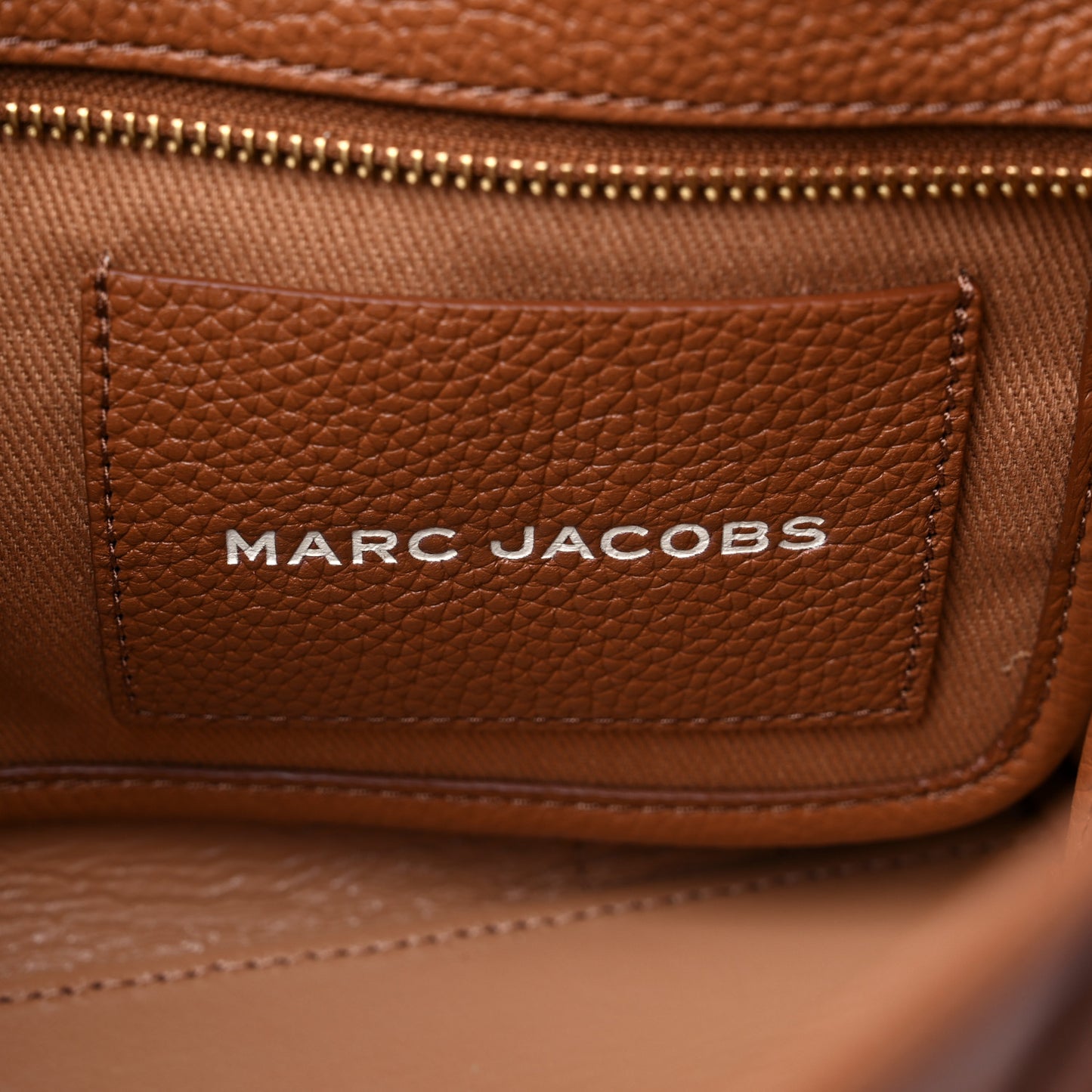 Grained Calfskin Small The Tote Bag Argan Oil