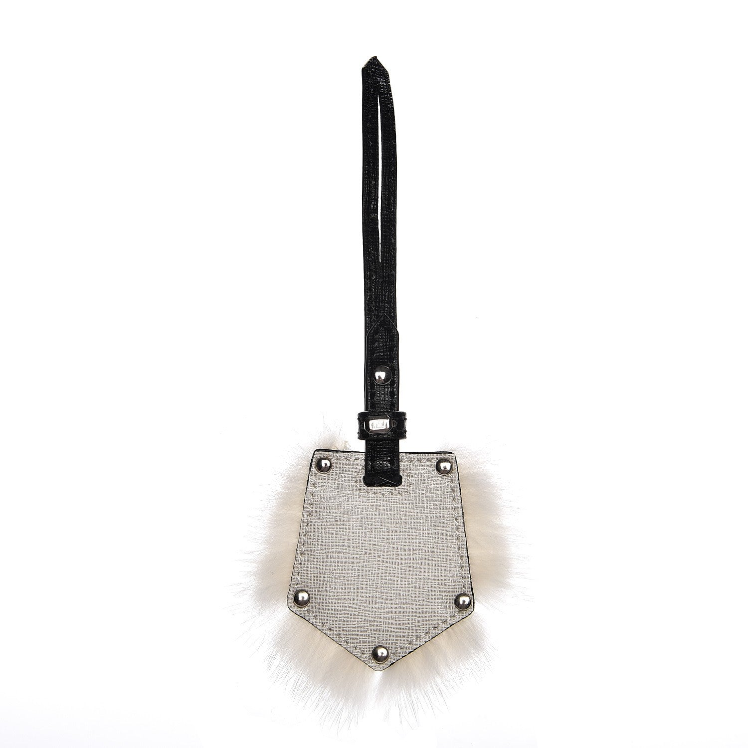 Fendi Vitello Elite Fox Fur 2Jours Bag Charm 3 of 3