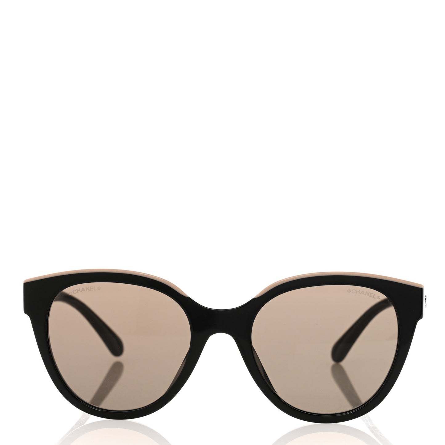 Acetate CC Butterfly Sunglasses 5414-A Black Beige