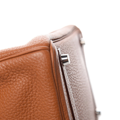 Hermes Taurillon Clemence Birkin 30 Gold 27 of 34