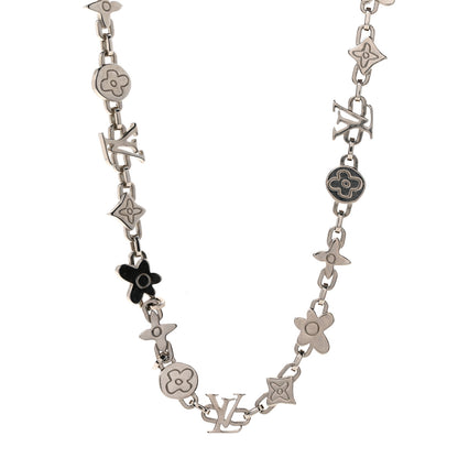 Louis Vuitton Metal Craggy Necklace Silver 1 of 7