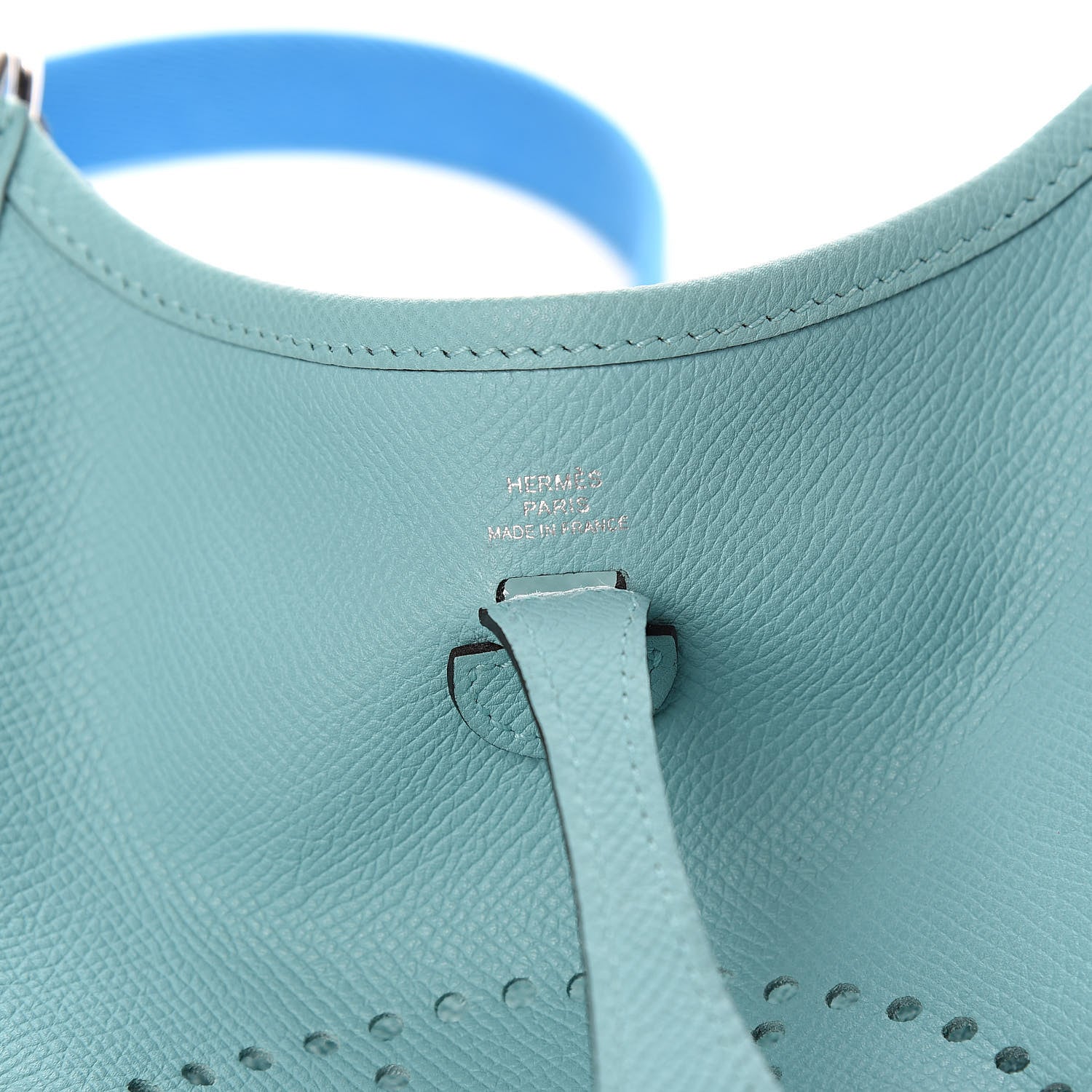 Hermes Epsom Amazone Evelyne TPM Bleu Atoll Bleu Zanzibar 6 of 11