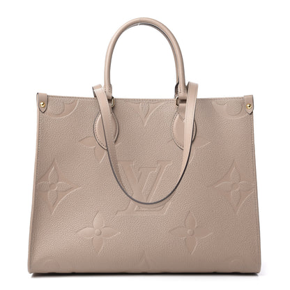 Louis Vuitton Empreinte Monogram Giant Onthego MM Tourterelle 1 of 9