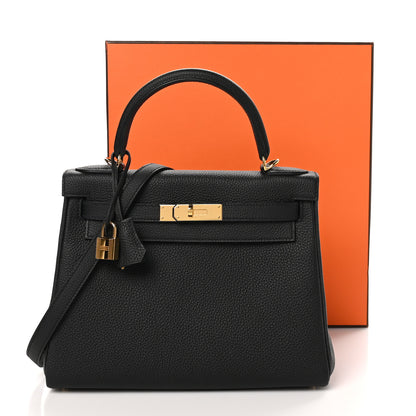 Hermes Togo Kelly Retourne 28 Black 11 of 11