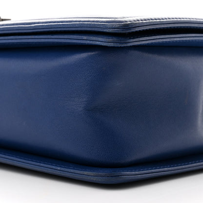 Chanel Lambskin Quilted New Medium Boy Flap Navy 10 of 10