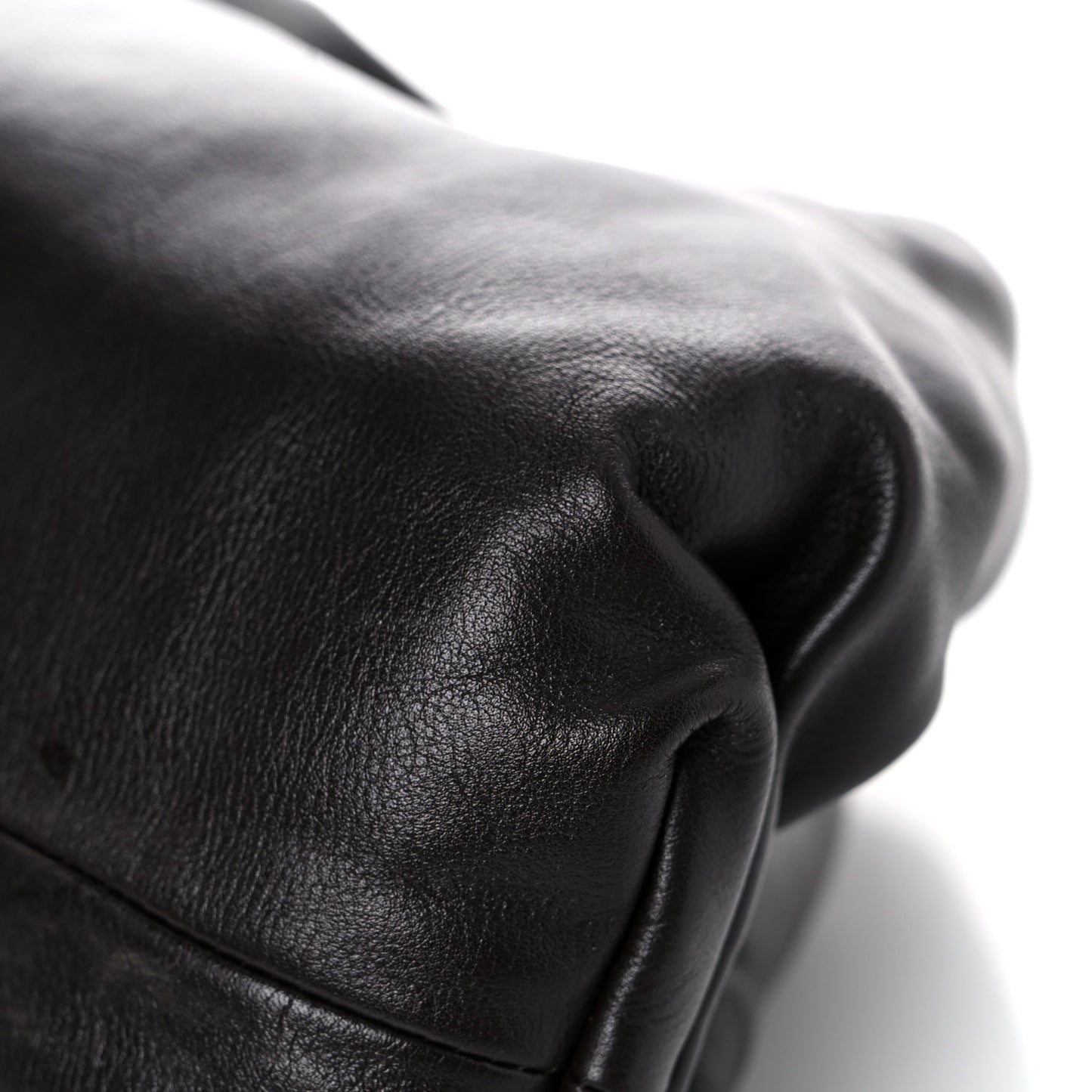 Smooth Butter Calf The Pouch Oversized Clutch Fondente