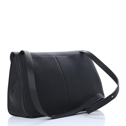 Hermes Taurillon Clemence Halzan 31 GM Black 4 of 15