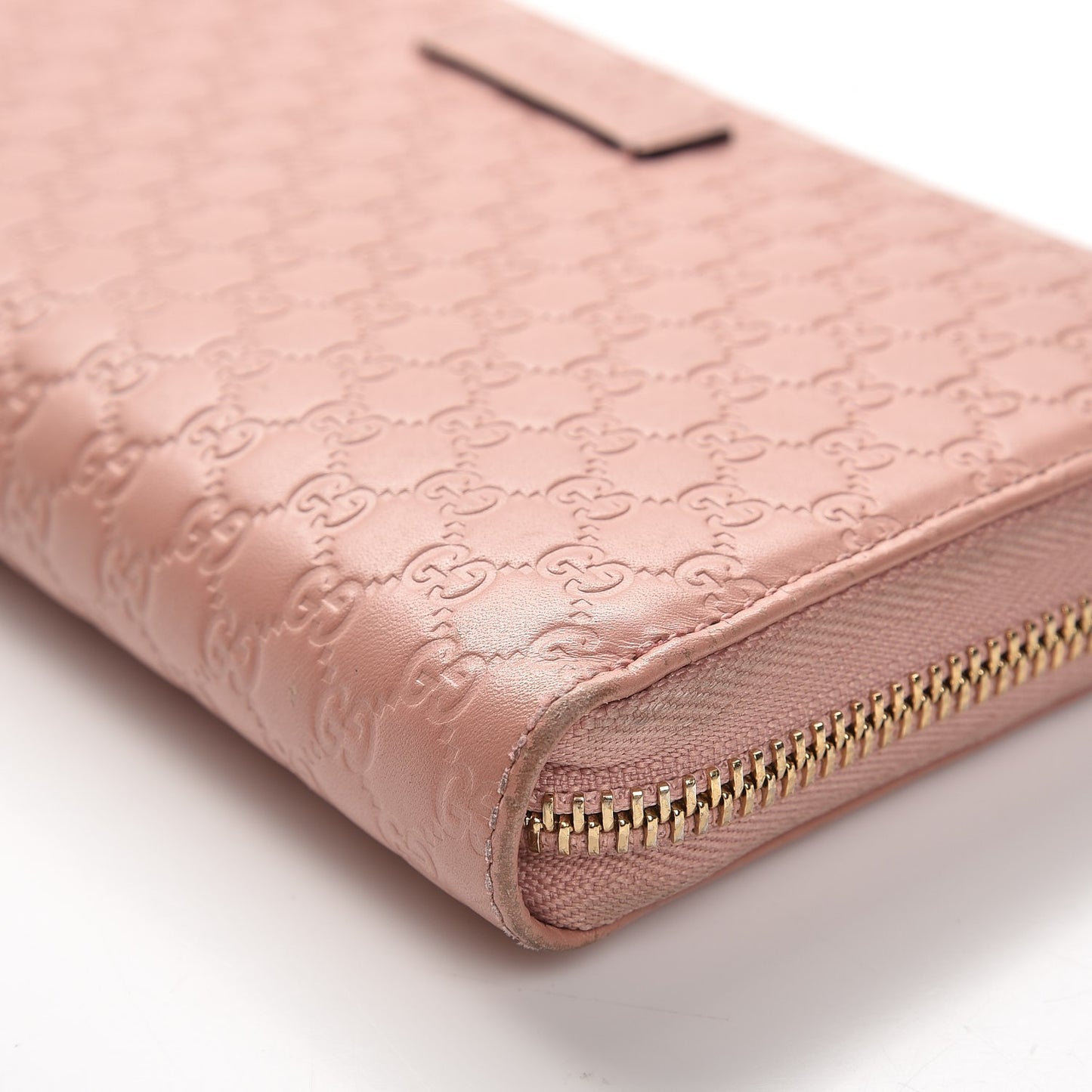 Microguccissima Zip Around Wallet Soft Pink