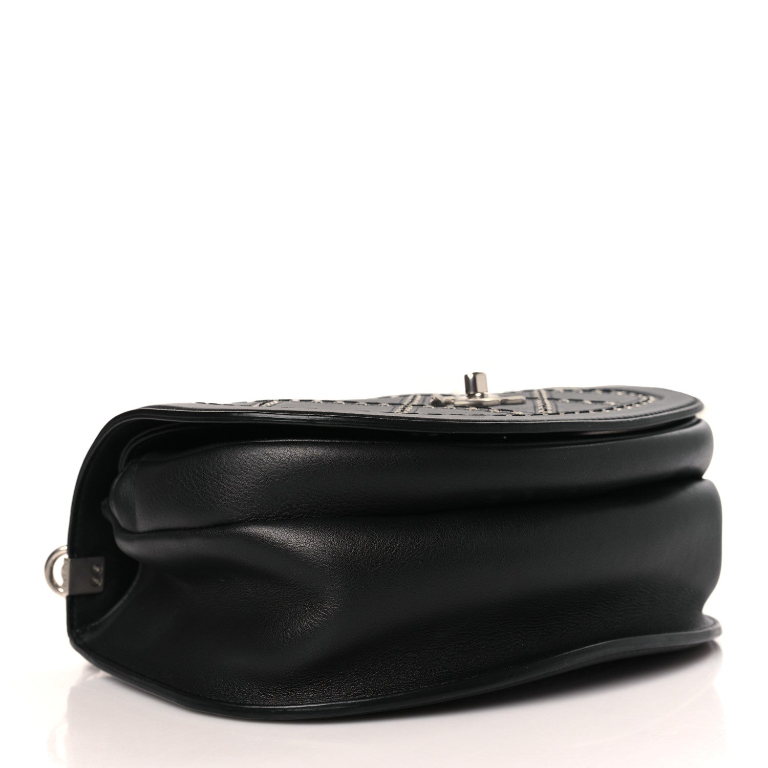 Chanel Calfskin Coco Eyelets Small Flap Bag Black 4 of 9