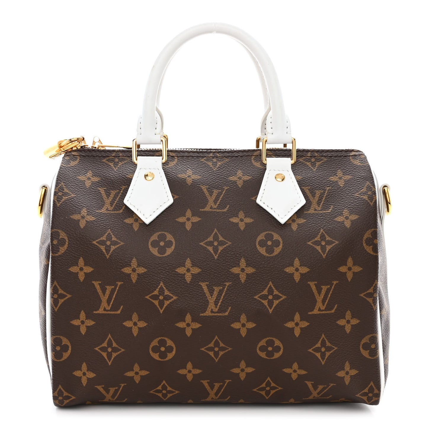 Monogram LV Match Speedy Bandouliere 25 White