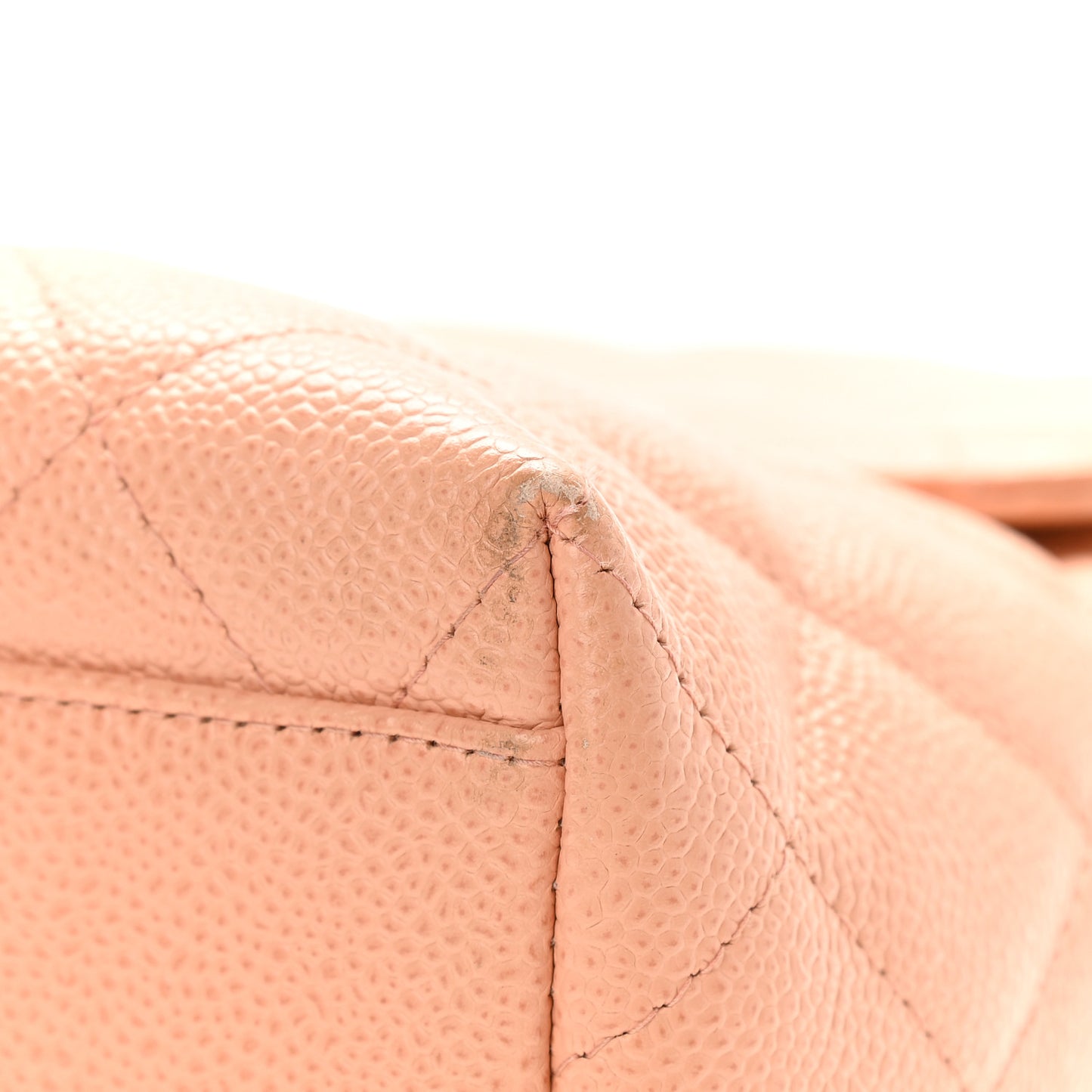 Caviar Quilted Jumbo Kelly Flap Beige
