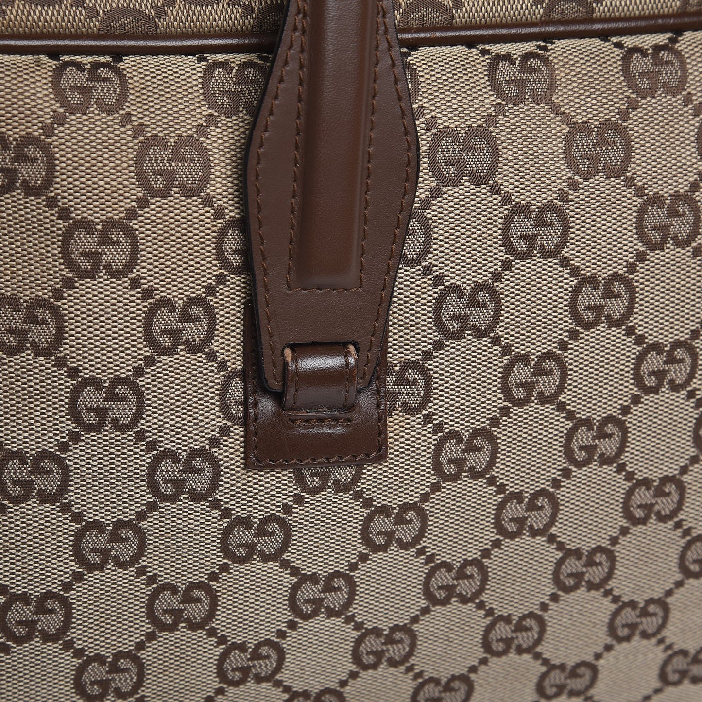 Monogram Tote Bag Brown