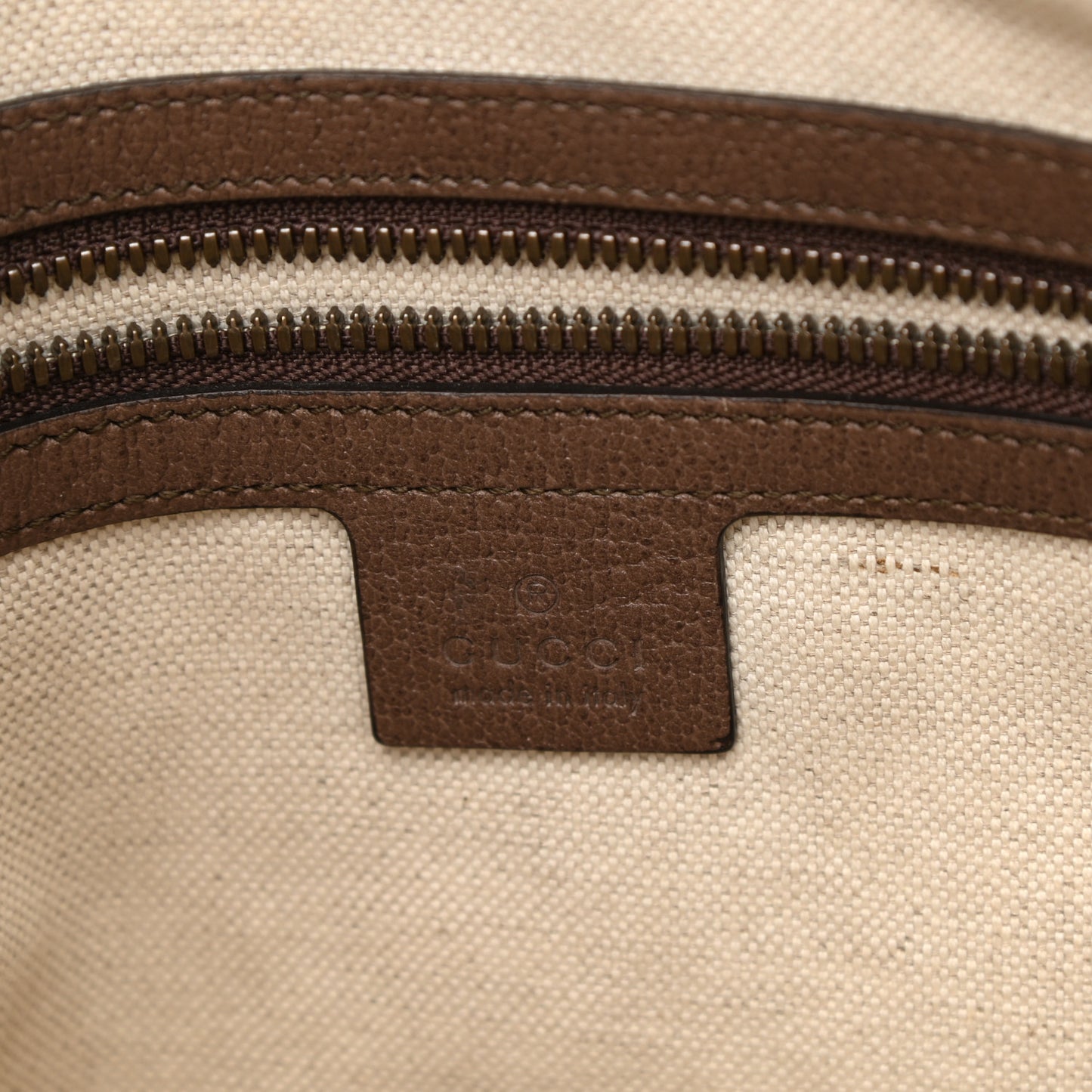 GG Supreme Monogram Web Medium Ophidia Messenger Bag Brown