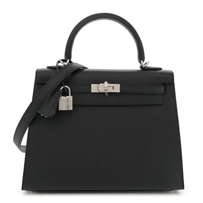 Hermes Epsom Kelly Sellier 25 Black 1 of 12