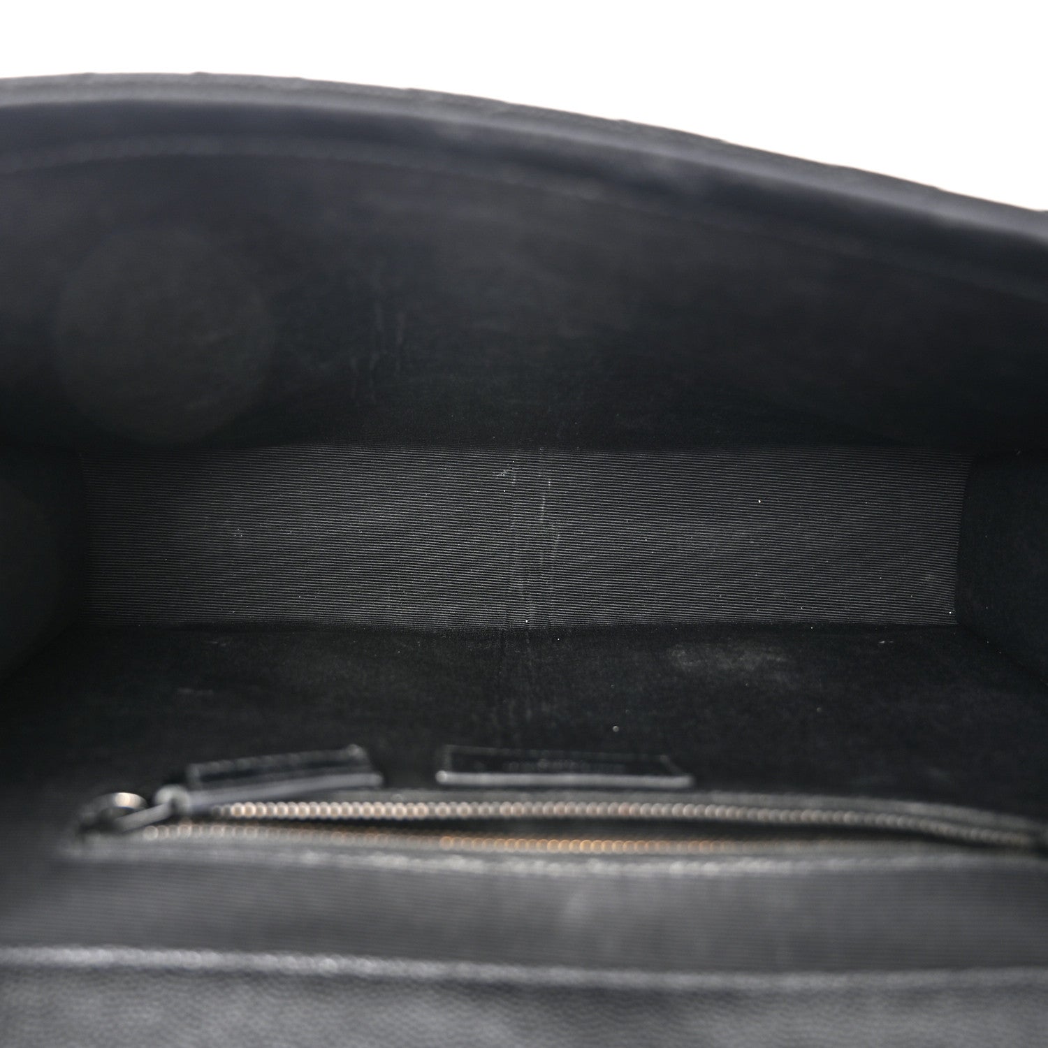 Saint Laurent Grain De Poudre Textured Mixed Matelasse Large Triquilt Monogram Monochrome Satchel Black 5 of 12
